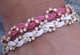 pulseira fio de strass